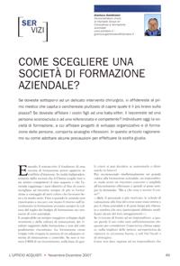 Come scegliere una società di formazione aziendale?